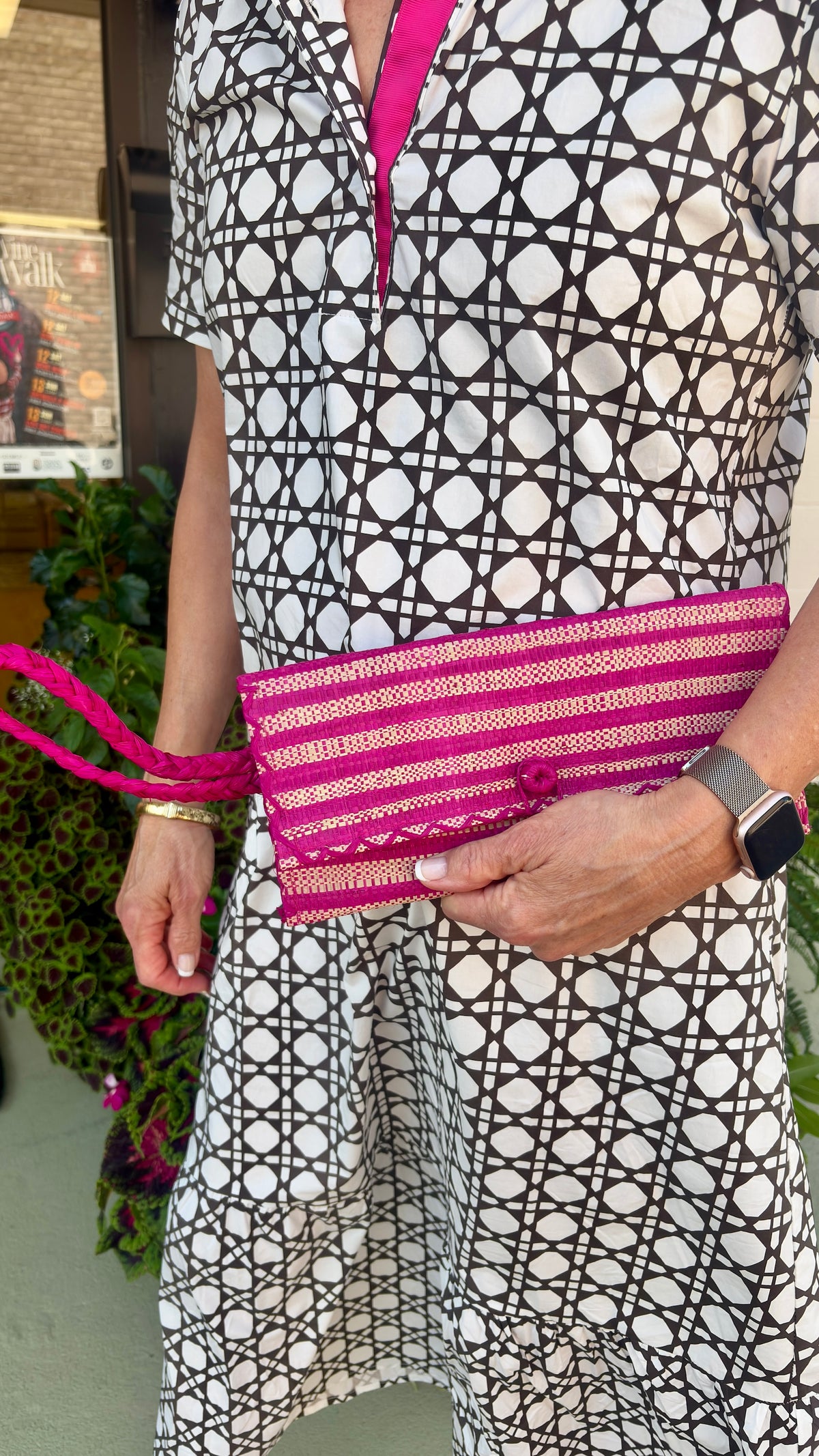 ChiChi Raffia Clutch Purse