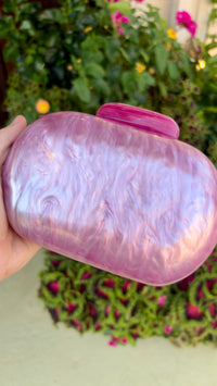Pink Marble Minaudiere