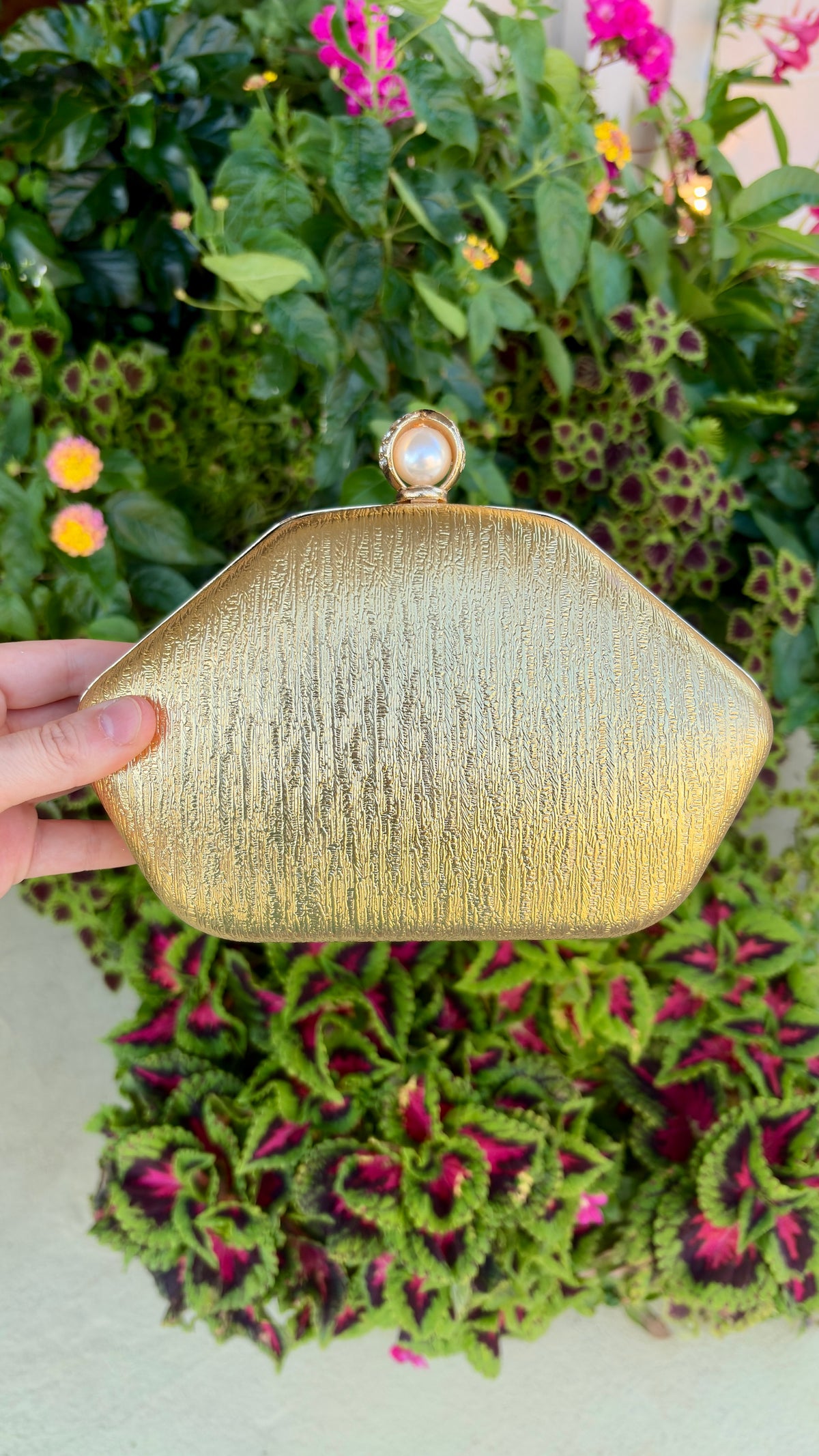 Pearl Clasp Clutch