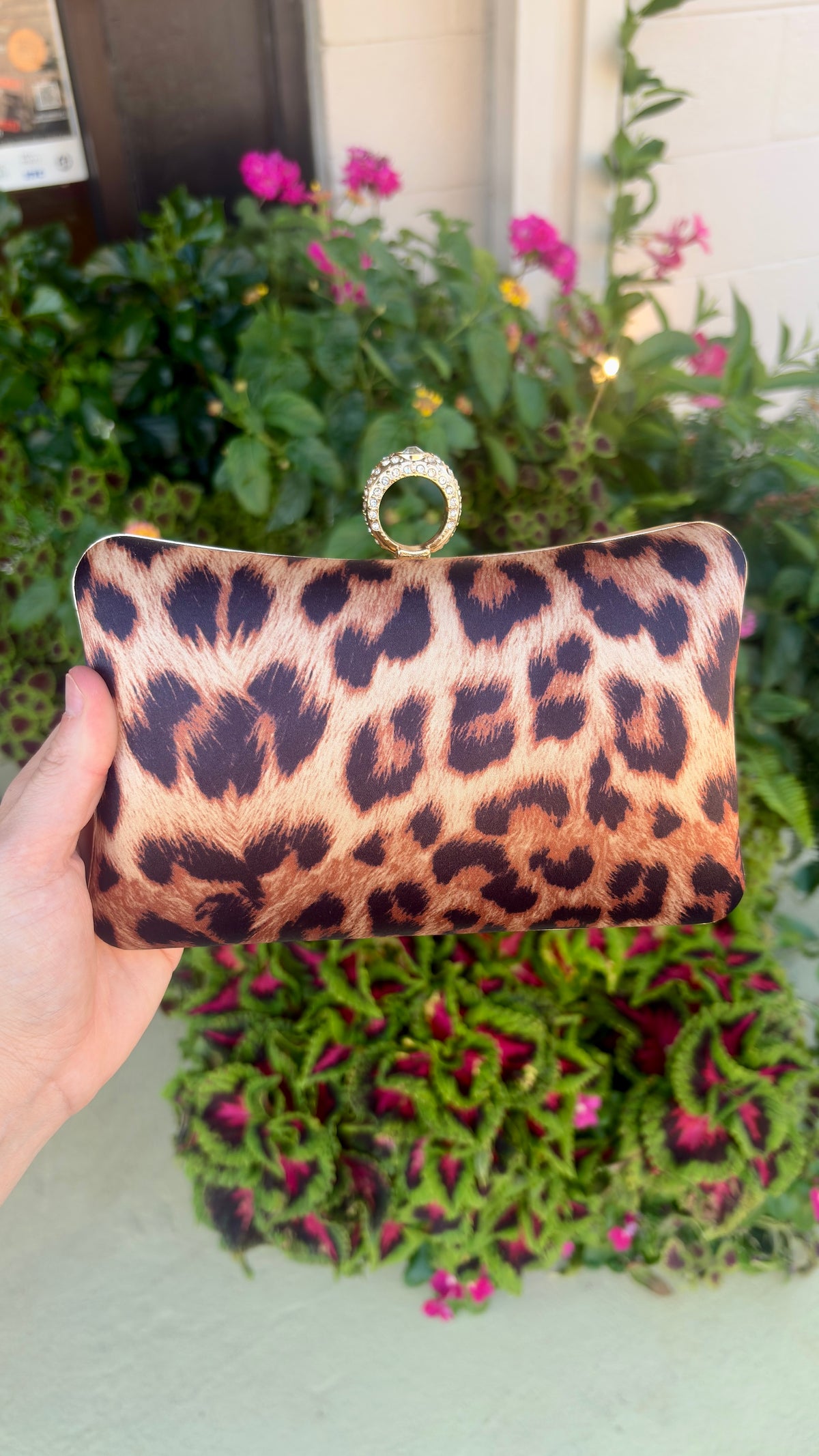 Leopard Ring Clutch