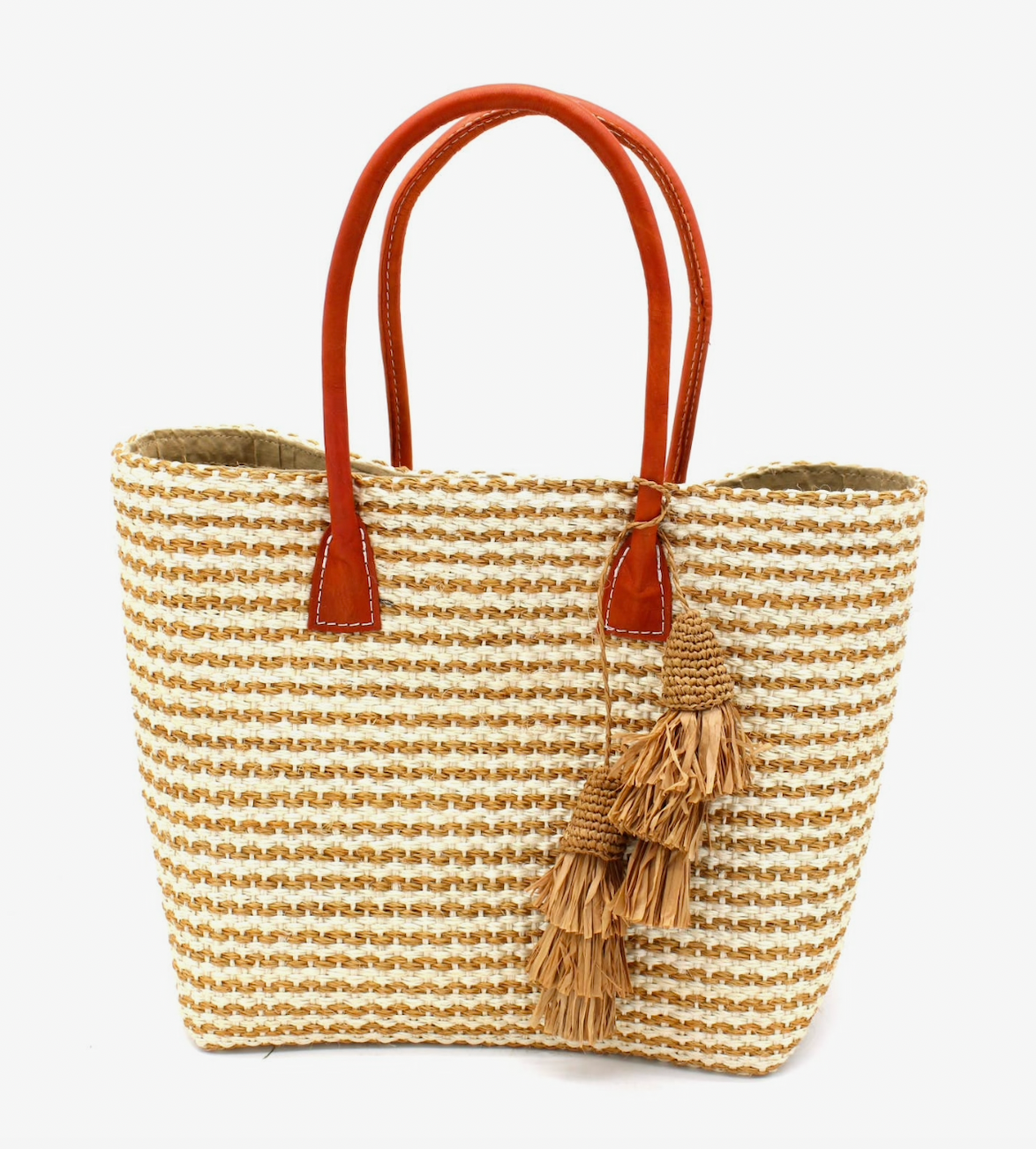 Cancun Sisal Basket Bag (Cappucino)