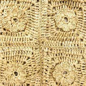 Mimi Crochet Straw Crossbody